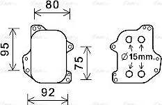 Ava Quality Cooling VN3393 - Масляный радиатор, двигательное масло unicars.by