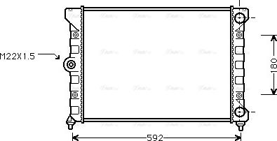 Ava Quality Cooling VN2099 - Радиатор, охлаждение двигателя unicars.by