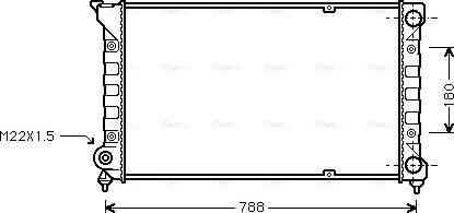 Ava Quality Cooling VN2066 - Радиатор, охлаждение двигателя unicars.by