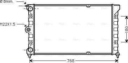 Ava Quality Cooling VN2037 - Радиатор, охлаждение двигателя unicars.by