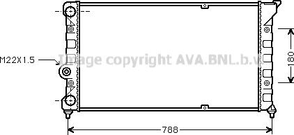 Ava Quality Cooling VN2079 - Радиатор, охлаждение двигателя unicars.by