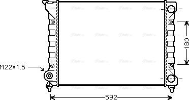 Ava Quality Cooling VN2071 - Радиатор, охлаждение двигателя unicars.by