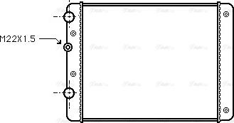 Ava Quality Cooling VN2129 - Радиатор, охлаждение двигателя unicars.by