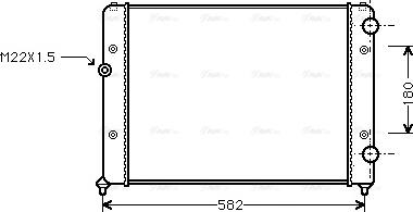 Ava Quality Cooling VNA2119 - Радиатор, охлаждение двигателя unicars.by