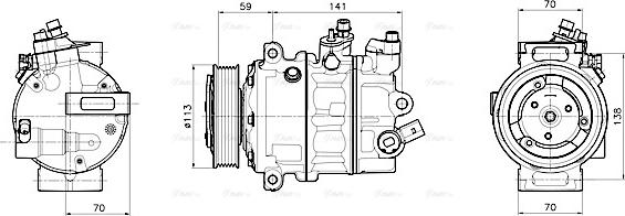 Ava Quality Cooling VNAK446 - Компрессор кондиционера unicars.by