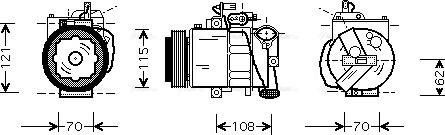 Ava Quality Cooling VNAK064 - Компрессор кондиционера unicars.by