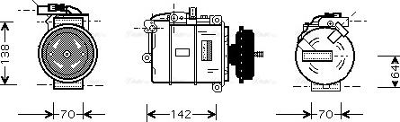 Ava Quality Cooling VNAK087 - Компрессор кондиционера unicars.by