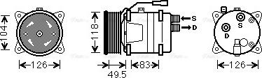 Ava Quality Cooling VNAK303 - Компрессор кондиционера unicars.by