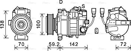 Ava Quality Cooling VNAK385 - Компрессор кондиционера unicars.by