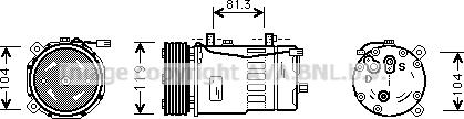 Ava Quality Cooling VNK046 - Компрессор кондиционера unicars.by