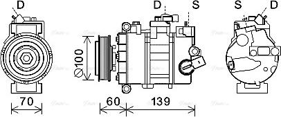 Ava Quality Cooling VNK356 - Компрессор кондиционера unicars.by