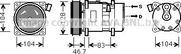 Ava Quality Cooling VNK309 - Компрессор кондиционера unicars.by