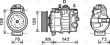 Ava Quality Cooling VNK321 - Компрессор кондиционера unicars.by