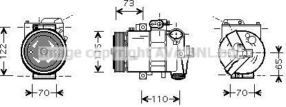 Ava Quality Cooling VNK240 - Компрессор кондиционера unicars.by