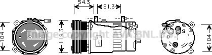 Ava Quality Cooling VNK280 - Компрессор кондиционера unicars.by