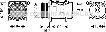 Ava Quality Cooling VNK288 - Компрессор кондиционера unicars.by