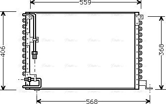 Ava Quality Cooling VO 5073 - Конденсатор кондиционера unicars.by