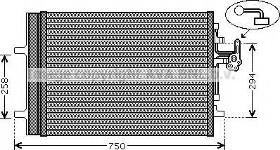 Ava Quality Cooling VO5161 - Конденсатор кондиционера unicars.by