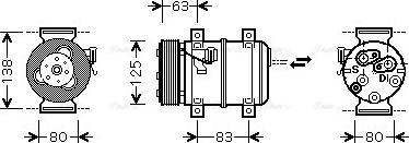 Ava Quality Cooling VOAK120 - Компрессор кондиционера unicars.by