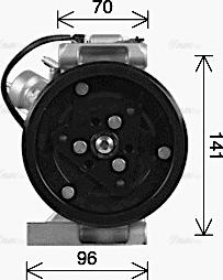 Ava Quality Cooling VOAK303 - Компрессор кондиционера unicars.by