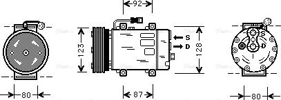 Ava Quality Cooling VO K029 - Компрессор кондиционера unicars.by