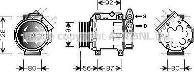 Ava Quality Cooling VOK188 - Компрессор кондиционера unicars.by