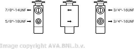 Ava Quality Cooling VW 1101 - Расширительный клапан, кондиционер unicars.by