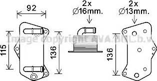 Ava Quality Cooling VW3395 - Масляный радиатор, автоматическая коробка передач unicars.by