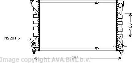 Ava Quality Cooling VW 2066 - Радиатор, охлаждение двигателя unicars.by