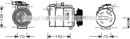 Ava Quality Cooling VWAK087 - Компрессор кондиционера unicars.by