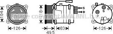 Ava Quality Cooling VWAK303 - Компрессор кондиционера unicars.by