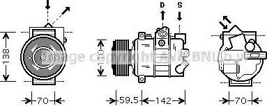 Ava Quality Cooling VWAK220 - Компрессор кондиционера unicars.by