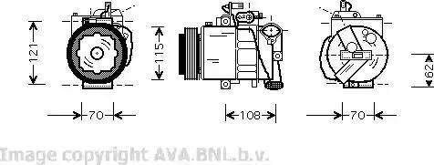 Ava Quality Cooling VW K064 - Компрессор кондиционера unicars.by