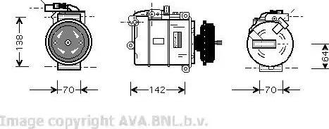 Ava Quality Cooling VWK087 - Компрессор кондиционера unicars.by