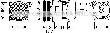 Ava Quality Cooling VWK309 - Компрессор кондиционера unicars.by