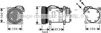 Ava Quality Cooling VW K281 - Компрессор кондиционера unicars.by