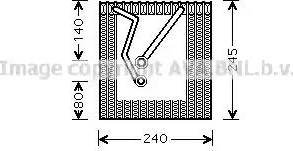 Ava Quality Cooling VW V241 - Испаритель, кондиционер unicars.by