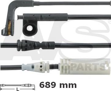 AVS Autoparts 340791 - Сигнализатор, износ тормозных колодок unicars.by