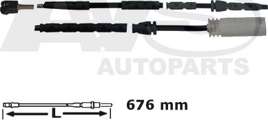 AVS Autoparts 340738 - Сигнализатор, износ тормозных колодок unicars.by