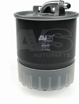 AVS Autoparts M609 - Топливный фильтр unicars.by