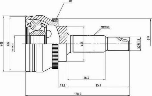 Euro Driveline TO214A - Приводной вал unicars.by