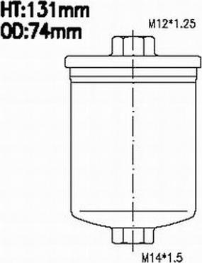 Azumi FSP41010 - Топливный фильтр unicars.by