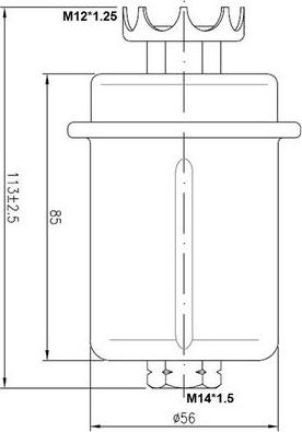 Azumi FSP11005U - Топливный фильтр unicars.by