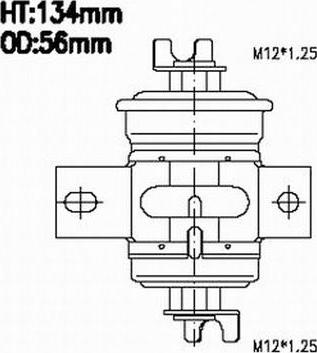 Azumi FSP21037 - Топливный фильтр unicars.by