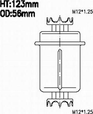 Azumi FSP23004U - Топливный фильтр unicars.by