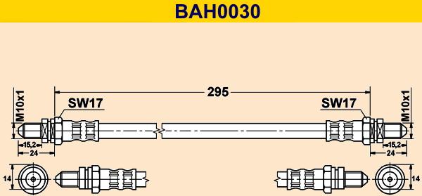 Barum BAH0030 - Тормозной шланг unicars.by