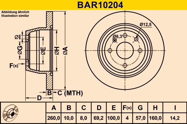 Barum BAR10204 - Тормозной диск unicars.by