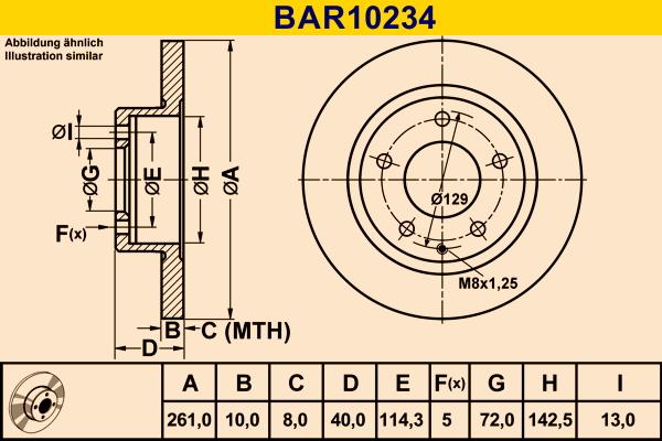 Barum BAR10234 - Тормозной диск unicars.by