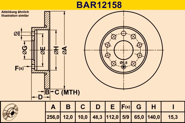 Barum BAR12158 - Тормозной диск unicars.by