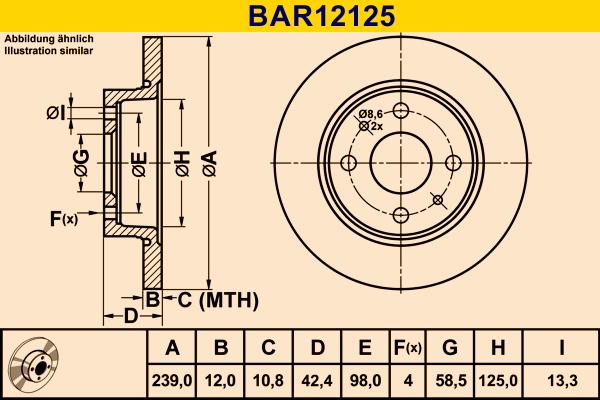 Barum BAR12125 - Тормозной диск unicars.by